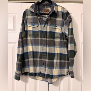 Orvis Plaid Button-Up Flannel Shirt